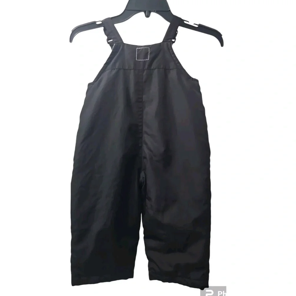 Old Navy Snow Bibs Black Insulated Winter Overalls‎ Adjustable Straps 18-24M
